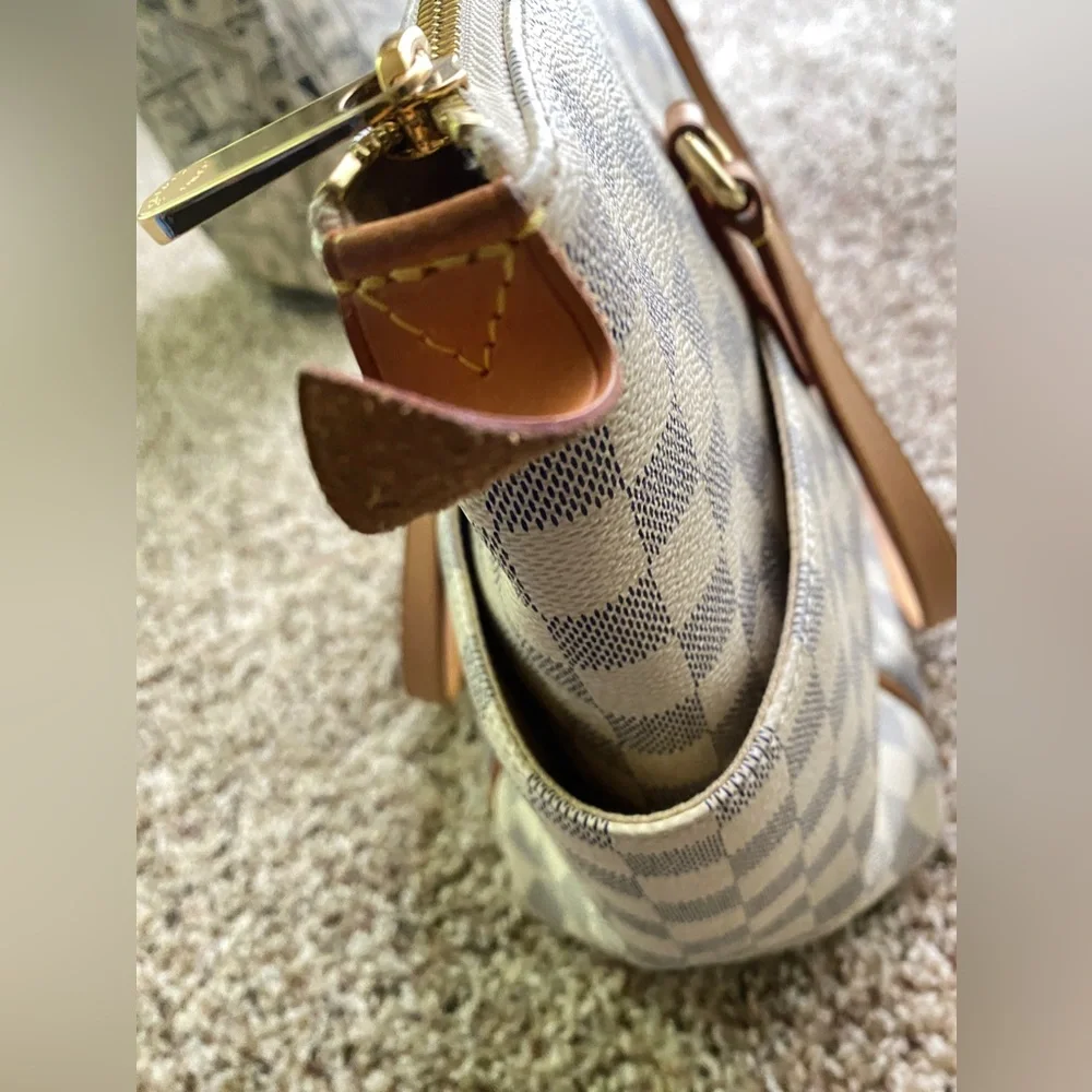 Louis Vuitton Damier Azur Totally MM Tote Bag shoulder Bag with LV dust bag